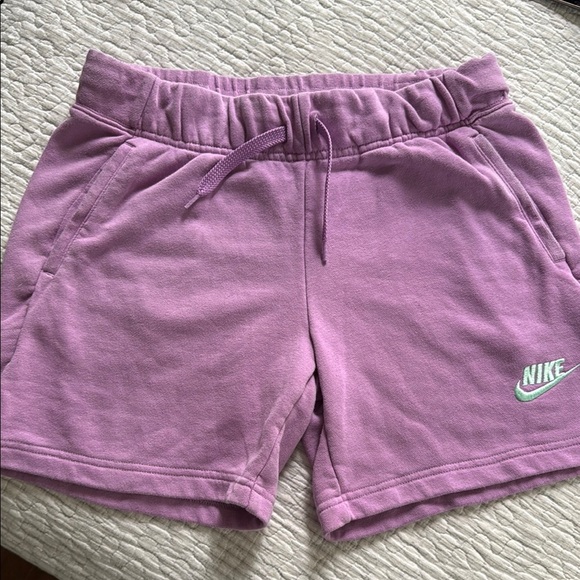 Nike Violet Shock French Terry Performance Shorts #122 - Picture 1 of 7